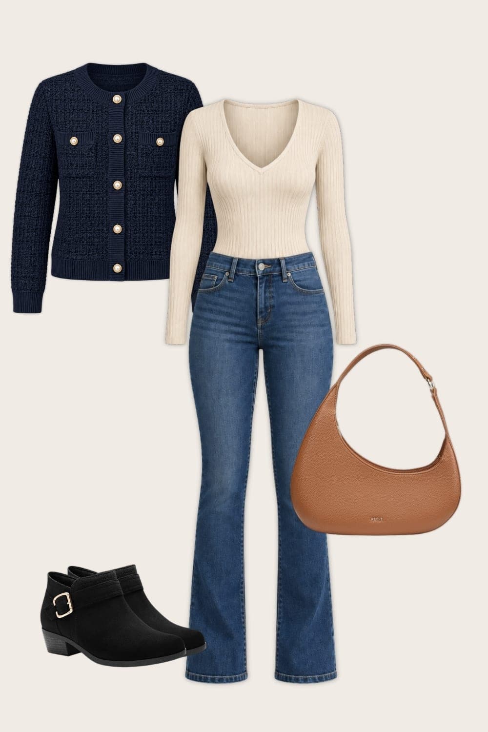 Flatlay showing the formula for The Navy Texture Edit